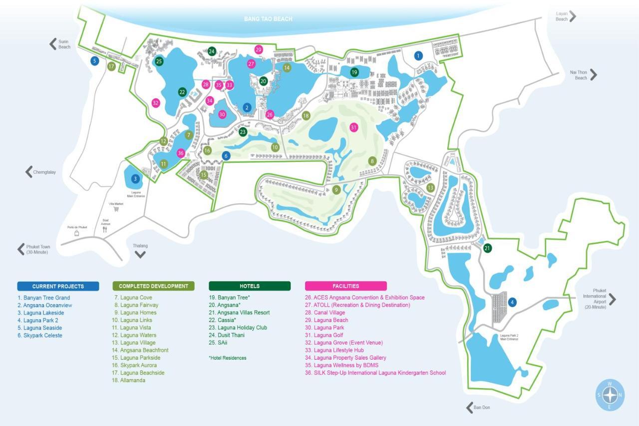 Spacious 2br Alm 2223 In Laguna, 10 Min From Bangtao अपार्टमेंट Bang Tao Beach (Phuket)